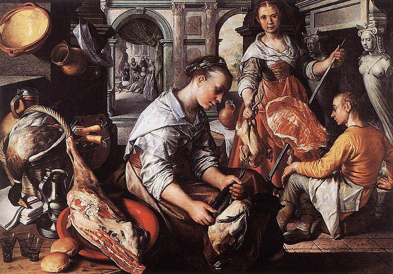 Joachim Beuckelaer Christ in the House of Martha and Mary oil painting image